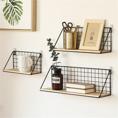 Easy Wall-Mounted Iron Storage Shelf